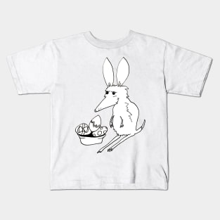 Chocolate Bilby with Basket Kids T-Shirt